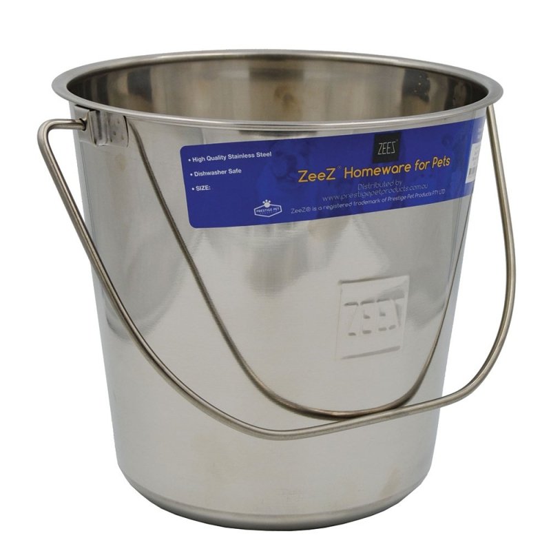 Zeez Stainless Steel Round Bucket Pail