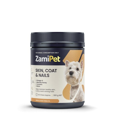 ZamiPet Skin, Coat & Nails 60 Chews - Just For Pets Australia