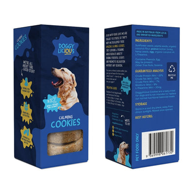 Doggylicious Calming Cookies 180g - Just For Pets Australia