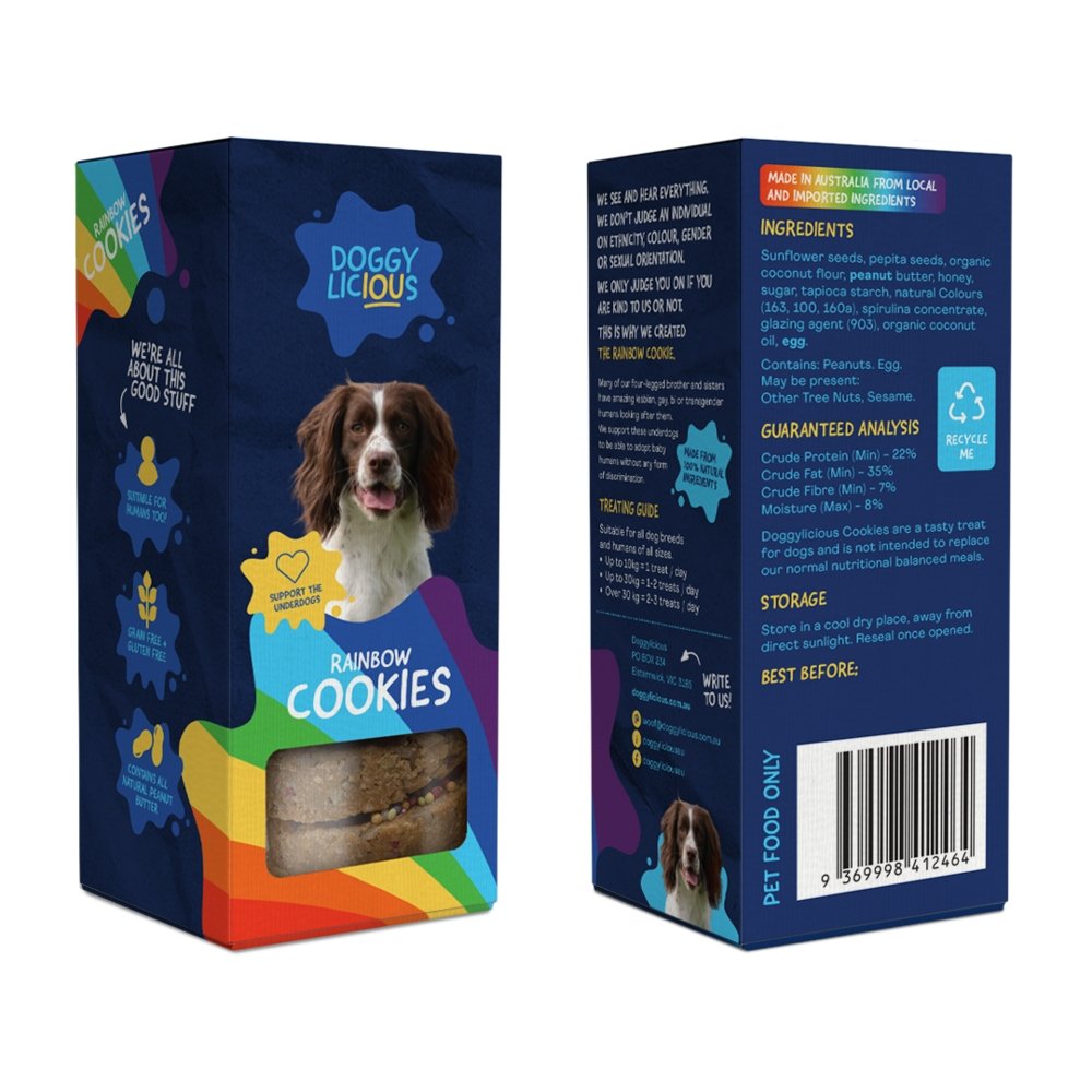 Doggylicious Rainbow Cookies 180g