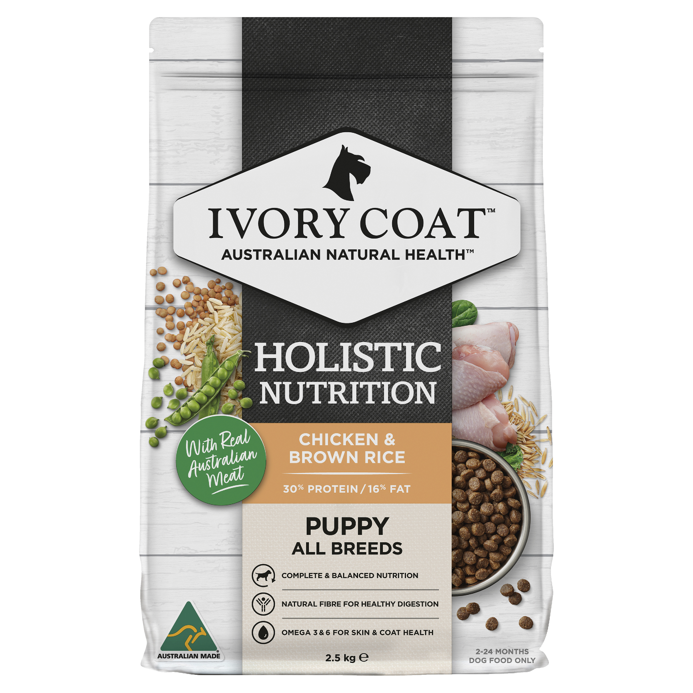 Ivory Coat Chicken & Brown Rice Dry Puppy Food