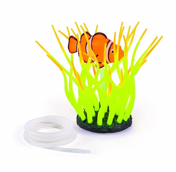 Kazoo Silicone Plant - Fluro Anemone Medium Clown Fish & Air