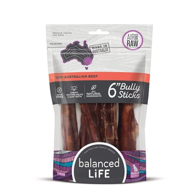 Balanced Life 6 inch Bully Sticks 7piece - Just For Pets Australia