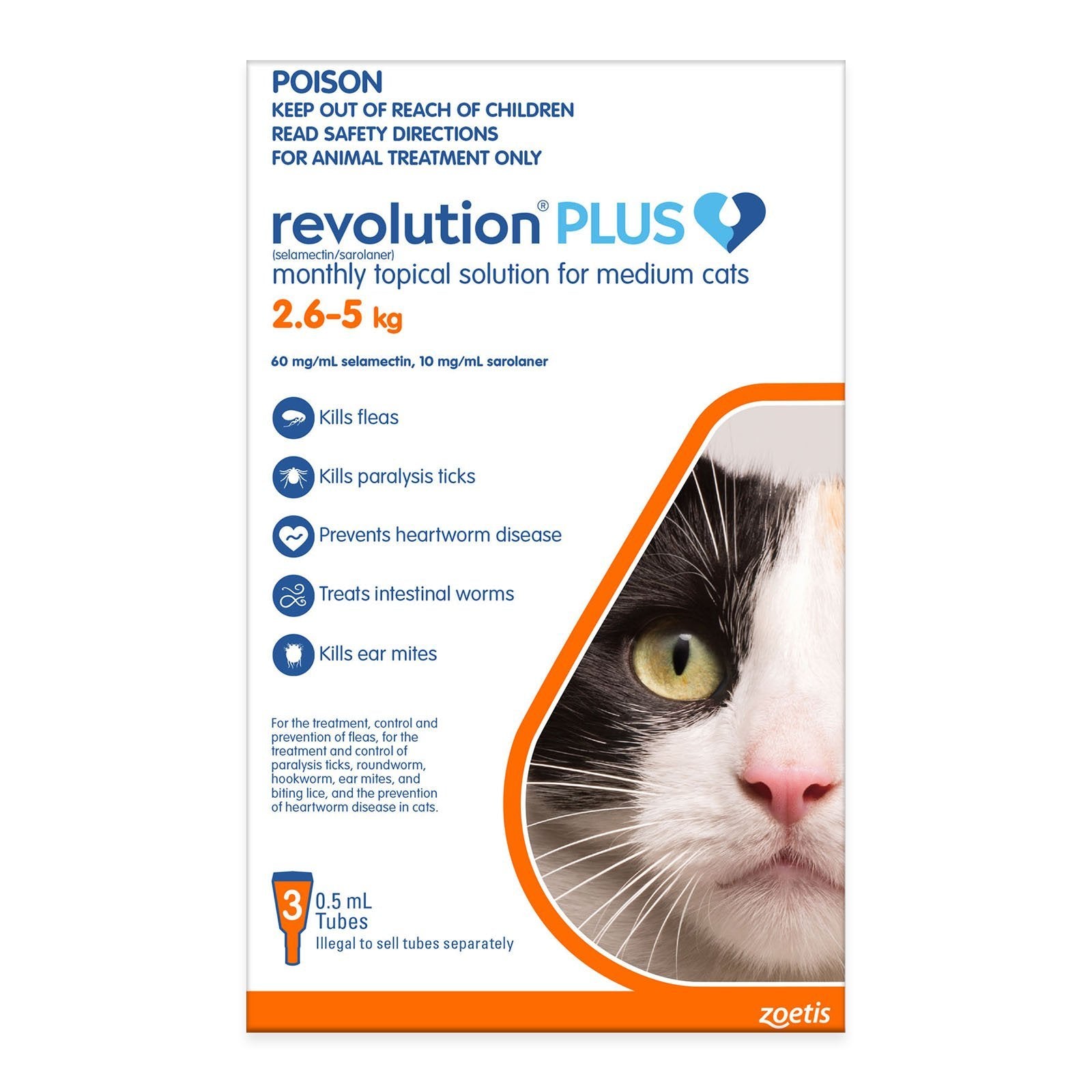 Revolution PLUS for Medium Cats 2.5kg - 5kg
