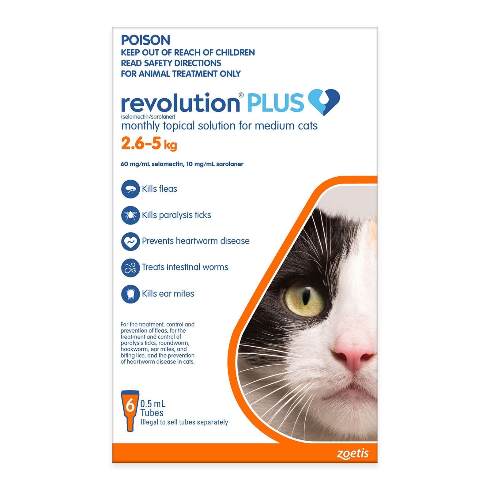 Revolution PLUS for Medium Cats 2.5kg - 5kg