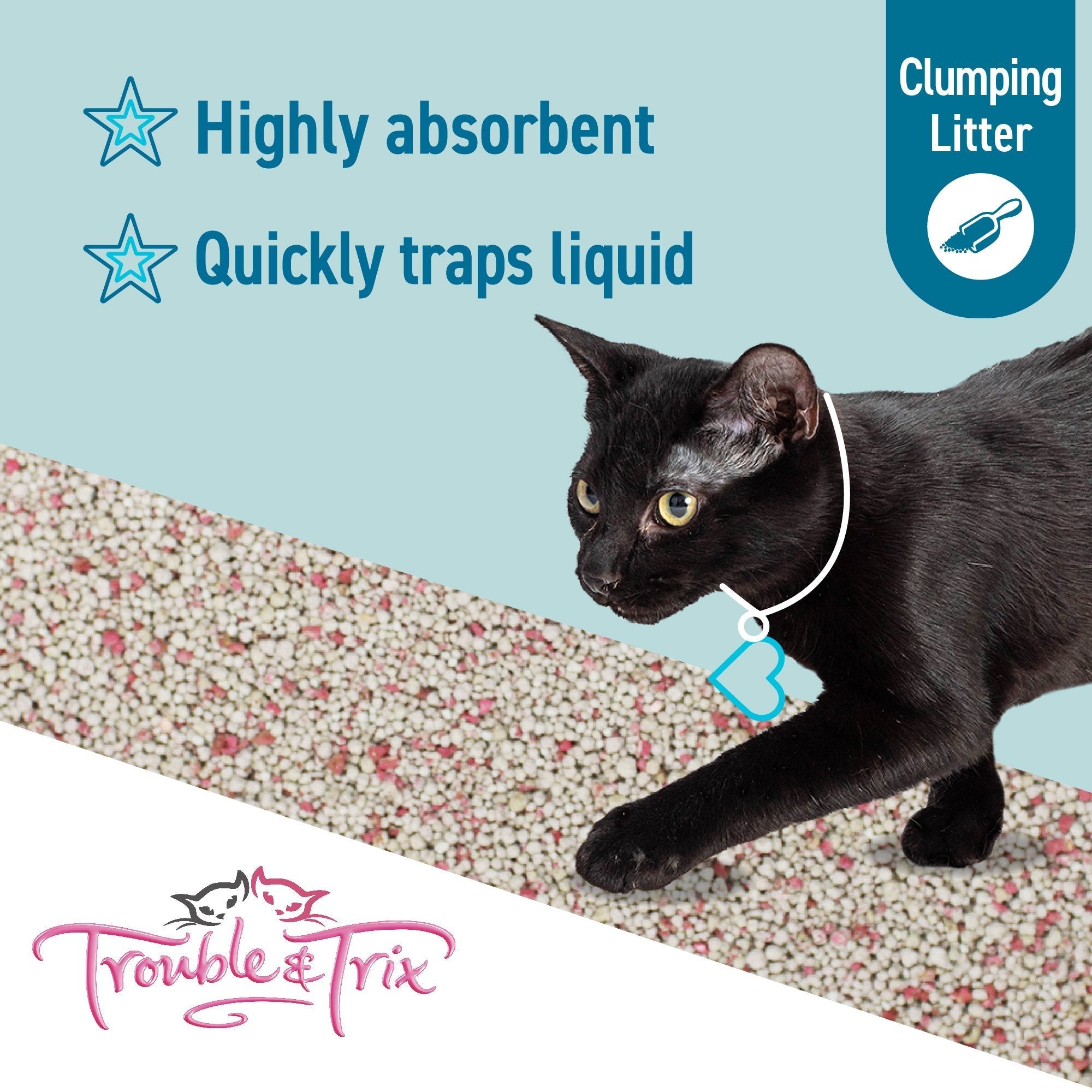 Trouble & Trix Lightweight Fresh Floral Scoopable Cat Litter