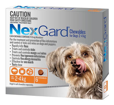 NexGard For Very Small Dog 2.0-4kg - Just For Pets Australia