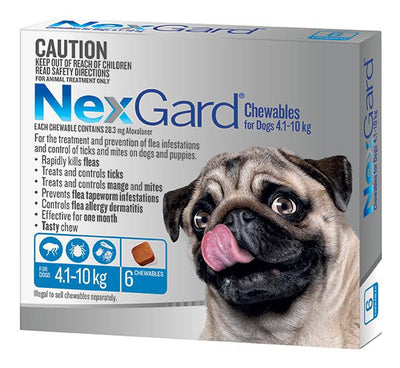 NexGard For Small Dog 4.1 - 10kg - Just For Pets Australia