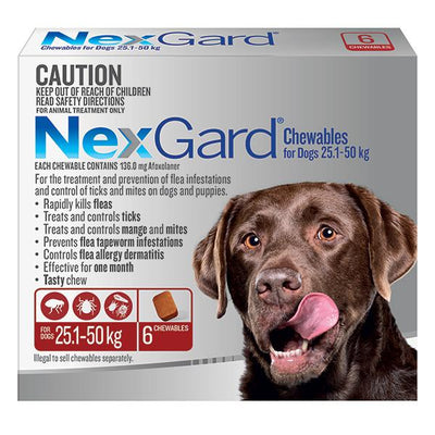 NexGard For Large Dog 25.1 - 50kg - Just For Pets Australia