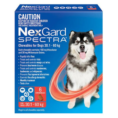 NexGard Spectra Chews For Dogs 30.1-60kg - Just For Pets Australia