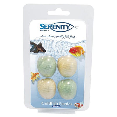 Serenity Gold Fish Weekend Feeder 4pk - Just For Pets Australia