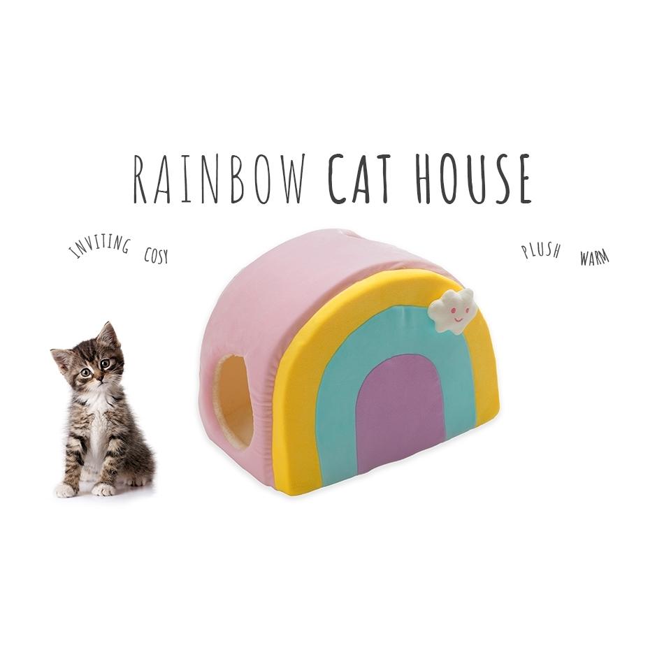 All Fur You Rainbow Cat House Pink