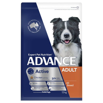 ADVANCE Active Adult Dry Dog Food Chicken with Rice - Just For Pets Australia