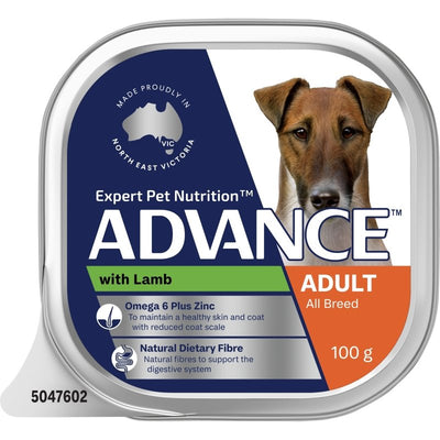 ADVANCE Dog Adult with Lamb 12x100g - Just For Pets Australia