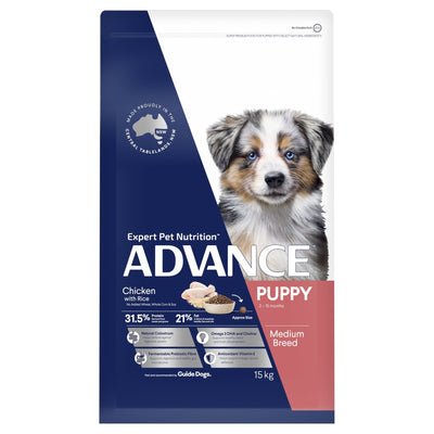 ADVANCE Medium Puppy Dry Dog Food Chicken with Rice - Just For Pets Australia