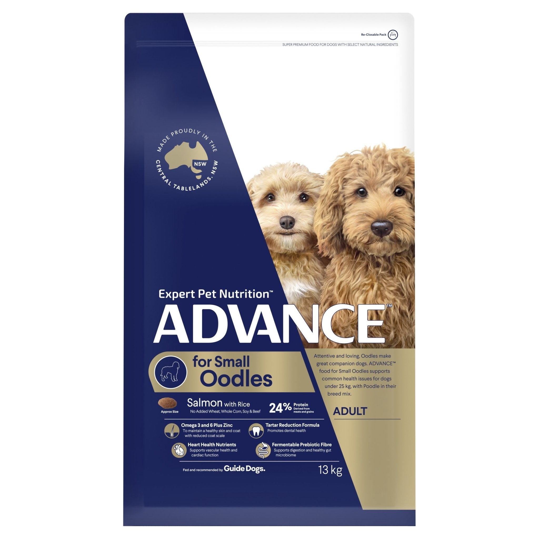 ADVANCE Small Oodles Dry Dog Food Salmon with Rice