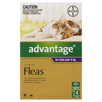 Advantage Fleas For Cats Over 4kg - Just For Pets Australia