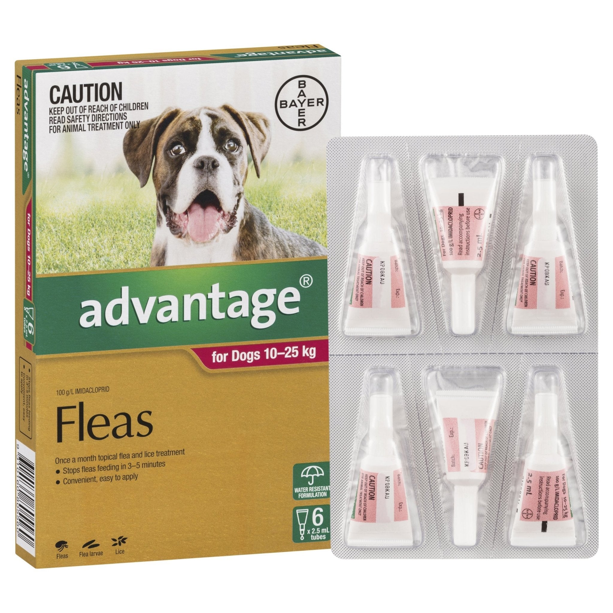 Advantage Fleas for Dogs 10 - 25kg