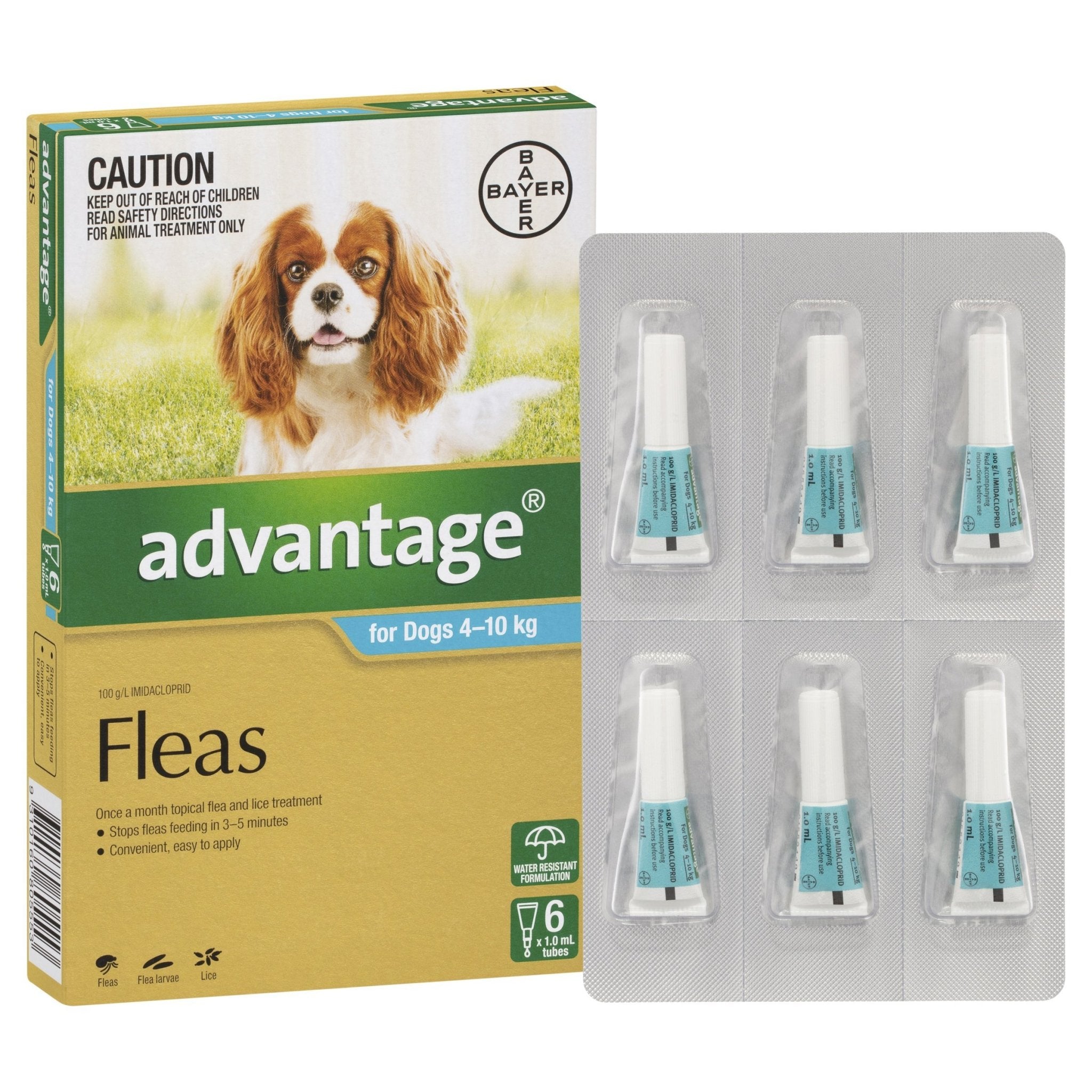 Advantage Fleas for Dogs 4 - 10kg