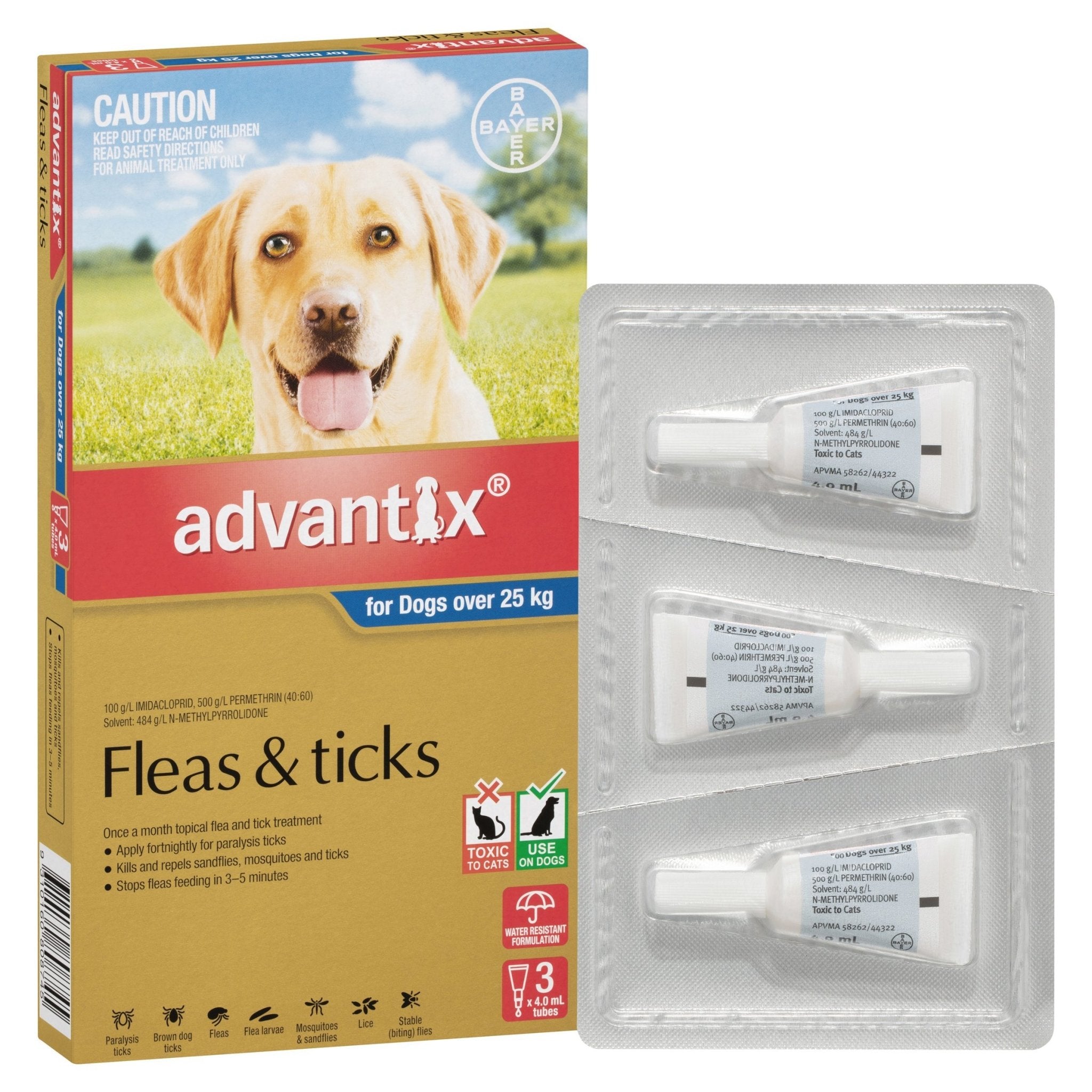 Advantix Fleas & Ticks For Dogs Over 25kg