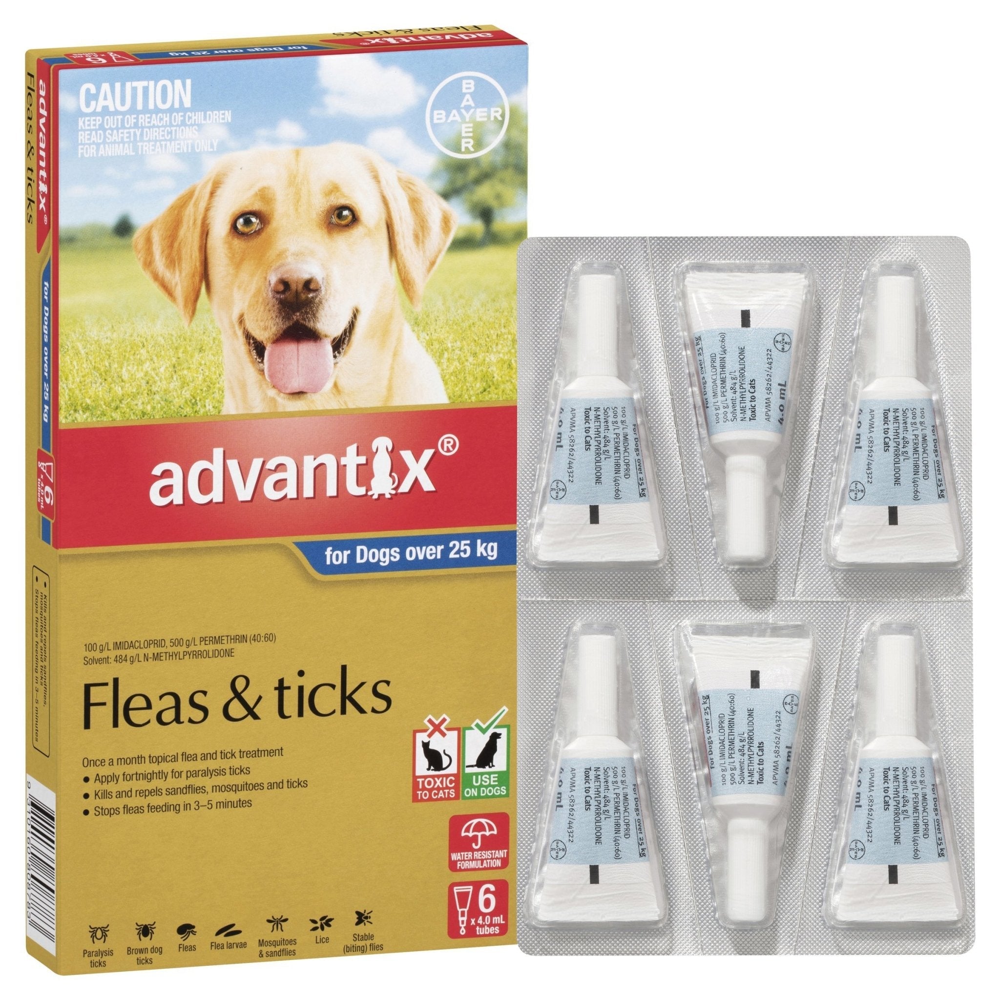 Advantix Fleas & Ticks For Dogs Over 25kg