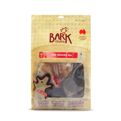 Bark and Beyond COW HOOVES 8pc - Just For Pets Australia