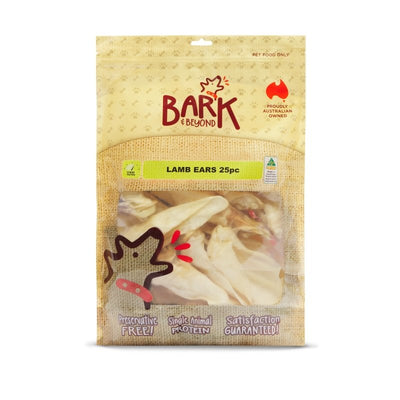 Bark and Beyond LAMB EARS 25PC - Just For Pets Australia