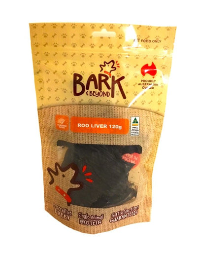 Bark and Beyond ROO LIVER 120G - Just For Pets Australia