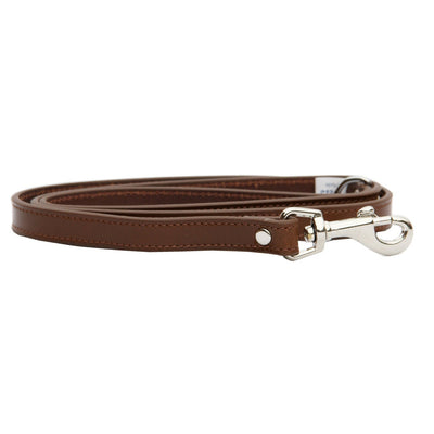 Beau Pets Leather Deluxe Sewn Lead 16mmx100cm - Just For Pets Australia