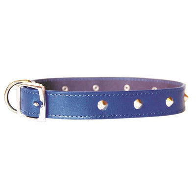 Beau Pets Leather Deluxe Sewn Stud Collar - Just For Pets Australia