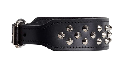 Beau Pets Leather Staffy Stud Collar - Just For Pets Australia