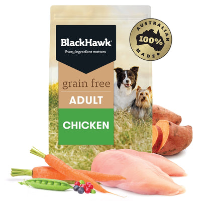 Black Hawk Grain Free Adult Chicken Dry Dog Food - Just For Pets Australia