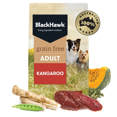 Black Hawk Grain Free Adult Kangaroo Dry Dog Food - Just For Pets Australia