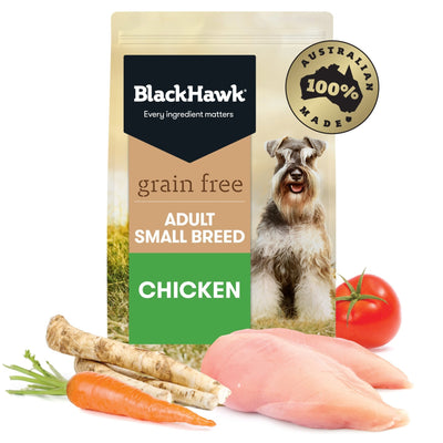 Black Hawk Grain Free Adult Small Breed Chicken Dry Dog Food - Just For Pets Australia