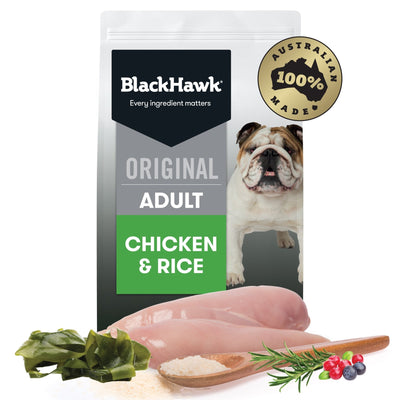 Black Hawk Original Adult Dog Chicken & Rice Dry Food - Just For Pets Australia