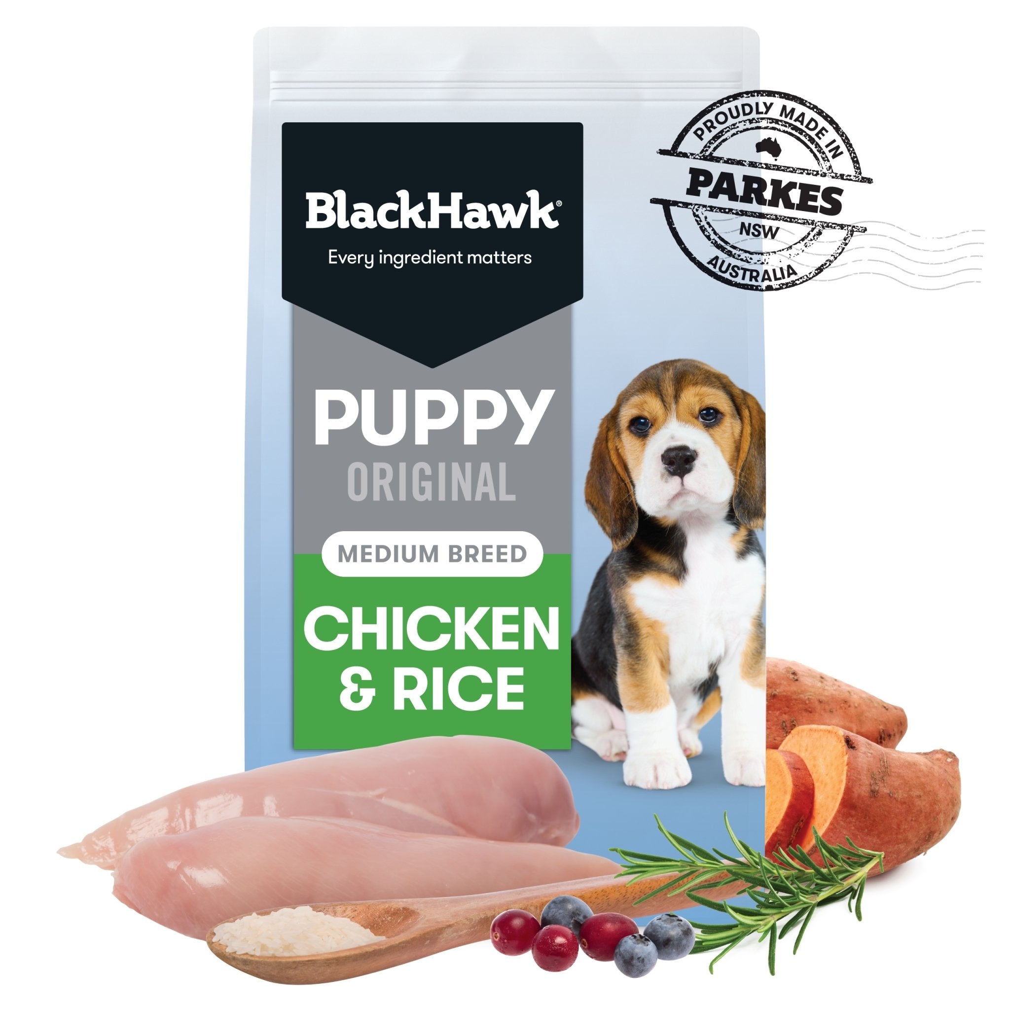 Black Hawk Original Chicken & Rice Medium Breed Puppy