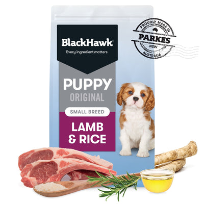 Black Hawk Original Lamb & Rice Small Breed Puppy - Just For Pets Australia