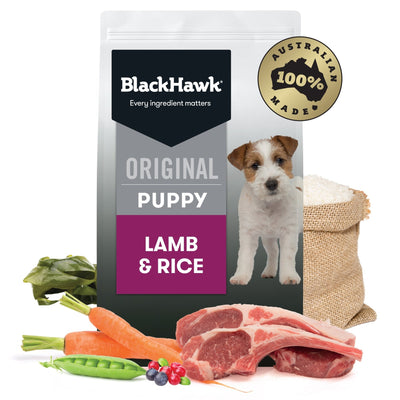 Black Hawk Original Puppy Lamb & Rice Dry Food - Just For Pets Australia