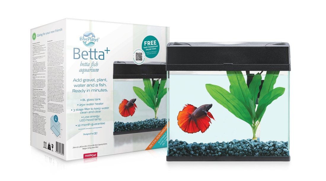 Blue Planet Aquarium Betta Plus LED 8Lt
