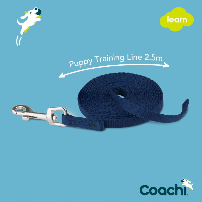 Coachi Puppy Training Line Navy 2.5m
