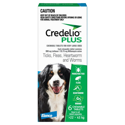 Credelio PLUS 22kg - 44kg - Just For Pets Australia