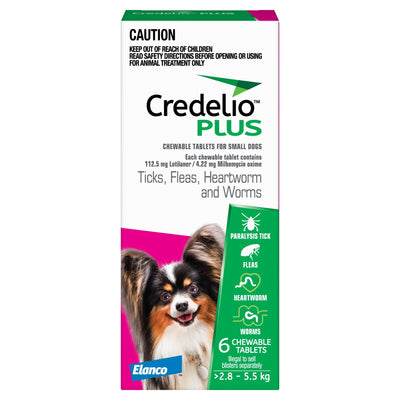 Credelio PLUS 2.8kg - 5.5kg - Just For Pets Australia