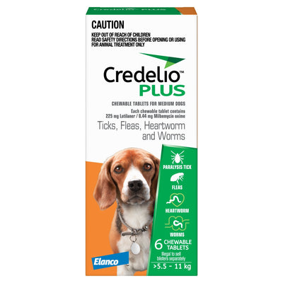 Credelio PLUS 5.5kg - 11kg - Just For Pets Australia