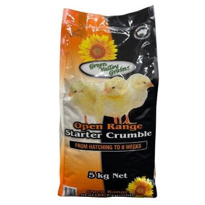Green Valley Grains Pullet Starter Crumbles 5kg - Just For Pets Australia