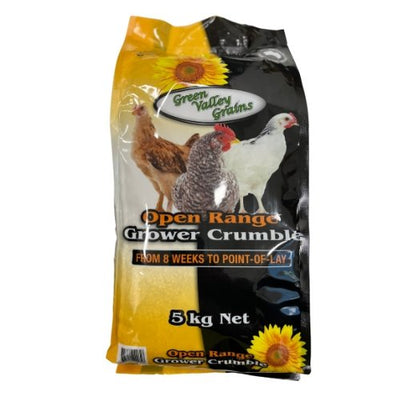 Green Valley Grower Crumbles 5kg - Just For Pets Australia