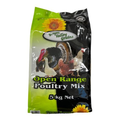 Green Valley Open Range Poultry Mix 5kg - Just For Pets Australia
