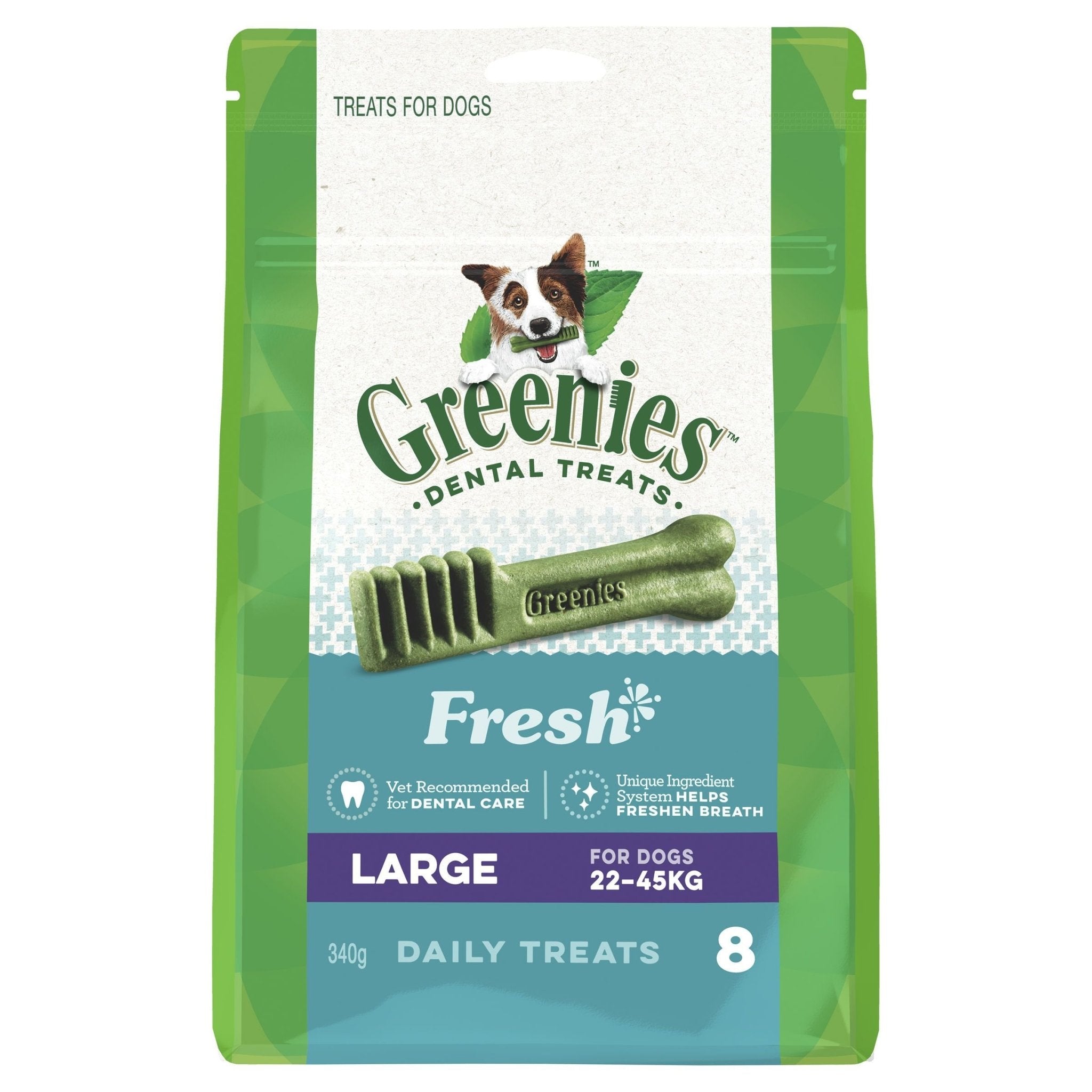 GREENIES™ Fresh Large Dental Dog Treat 8 Pack 340g