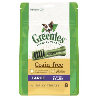 GREENIES™ Grain Free Large Dental Dog Treat 8 Pack 340g - Just For Pets Australia
