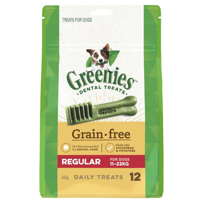 GREENIES™ Grain Free Regular Dental Dog Treat 12 pack 340g - Just For Pets Australia