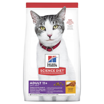 Hill's Science Diet Adult 11+ Senior Dry Cat Food - Just For Pets Australia